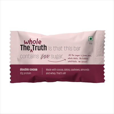 The Whole Truth Double Cocoa 52g Protein Bar