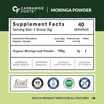 Carbamide Forte - Carbonic Organic Moringa Powder 200g
