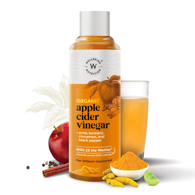Wellbeing Nutrition Apple Cider Vinegar with Amla, Turmeric, Cinnamon and Black Pepper