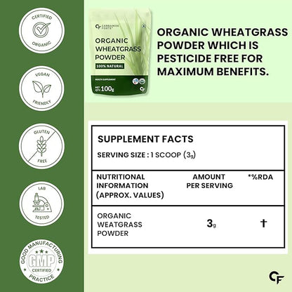 Carbamide Forte - Organic Wheat Grass Powder 100g