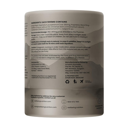 Wellbeing Nutrition Shilajit Silver 10g
