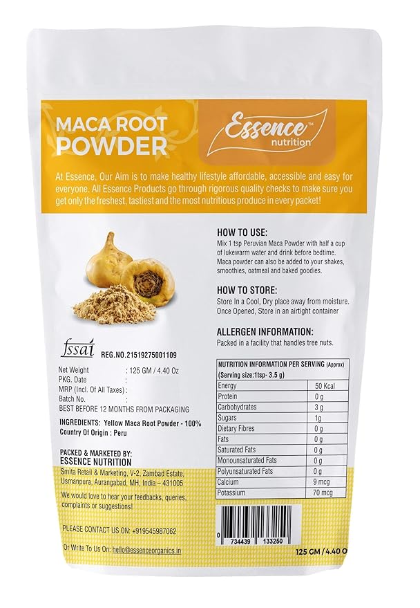 Essence Nutrition - Maca Powder 125gm
