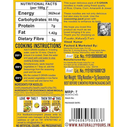 Naturally Yours - 5 Grain Noodle 100g