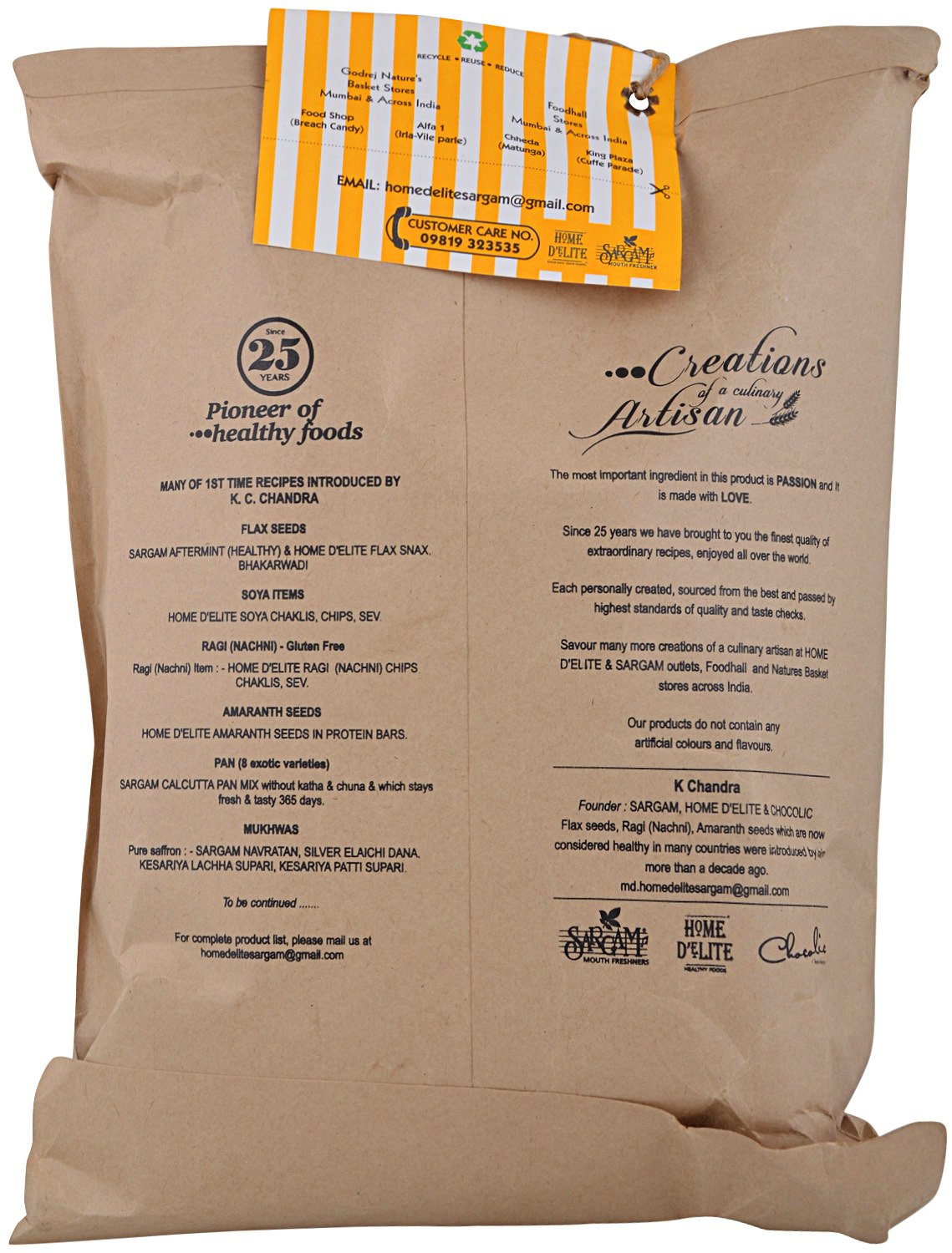 Home D'Lite - Ragi Chips