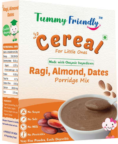 Tummy Friendly Ragi, Almond, Dates Porridge Mix