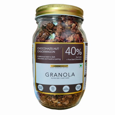 The Nibble Box Chocohazelnut Chukwagon Granola