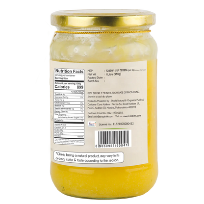 Praakritik Desi Gir Cow A2 Ghee 1L