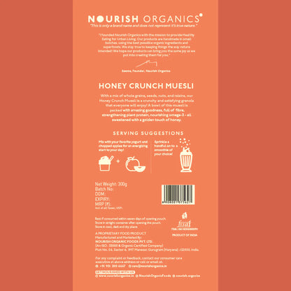 Nourish Organics - Honey Crunch Muesli