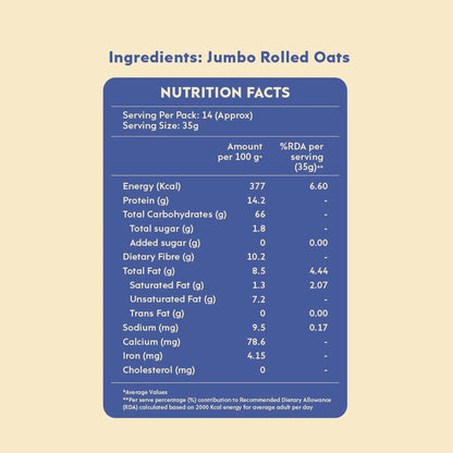 Nourish You - Jumbo Rolled Oats 1.2kg