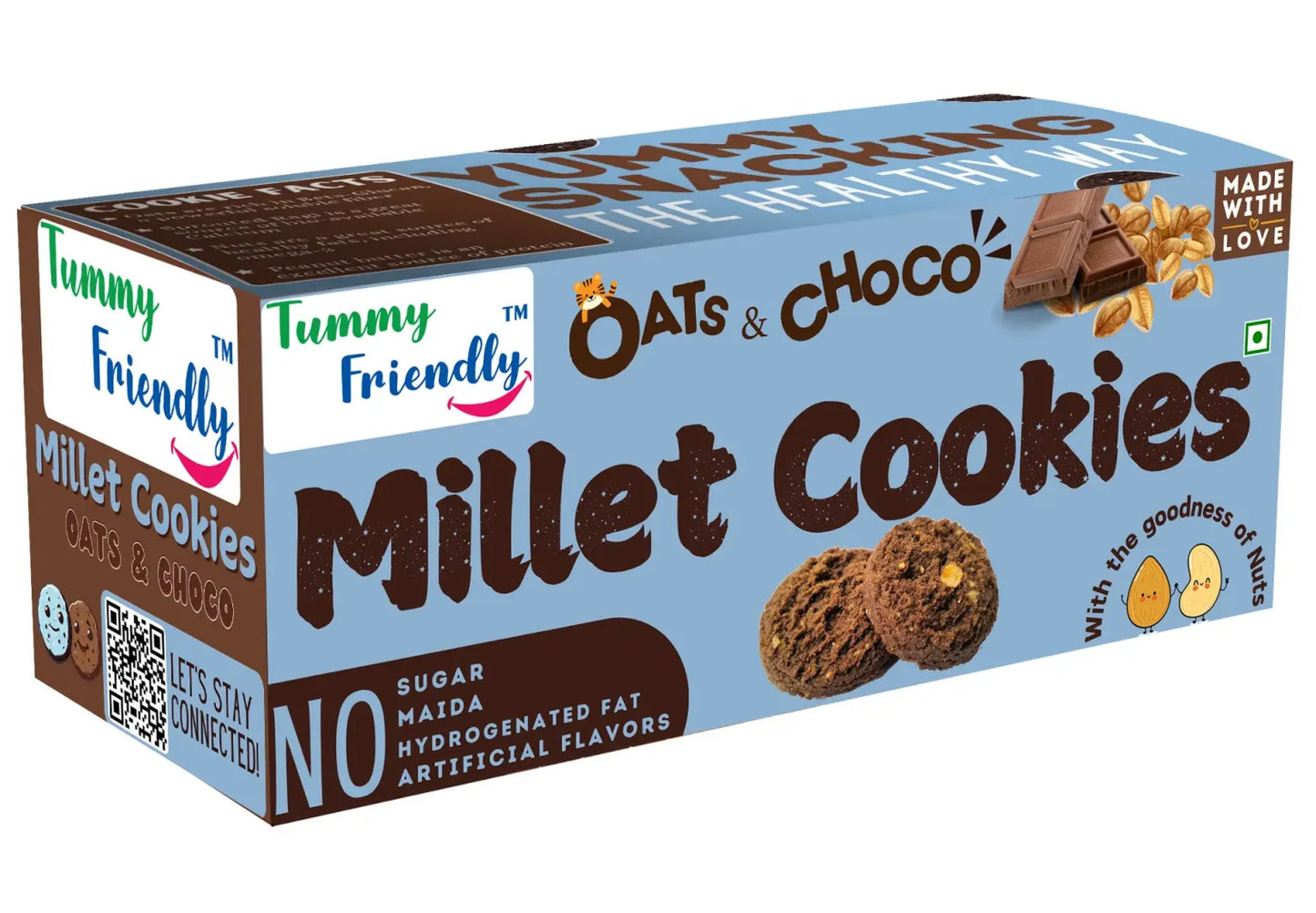 Tummy Friendly Oats & Choco Cookies