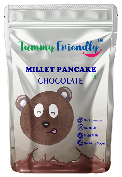 Tummy Friendly Chocolate Millet Pancake