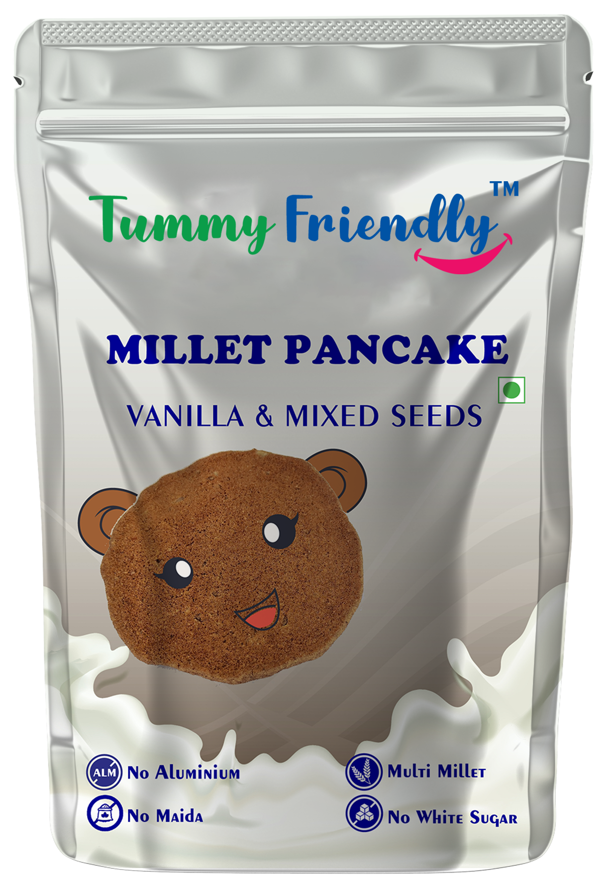 Tummy Friendly Vanilla & Mixed Seeds Millet Pancake