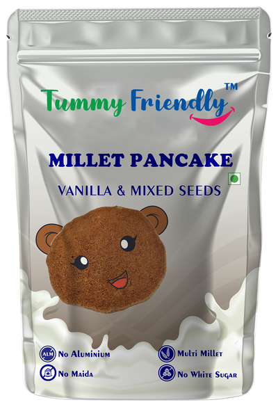 Tummy Friendly Vanilla & Mixed Seeds Millet Pancake
