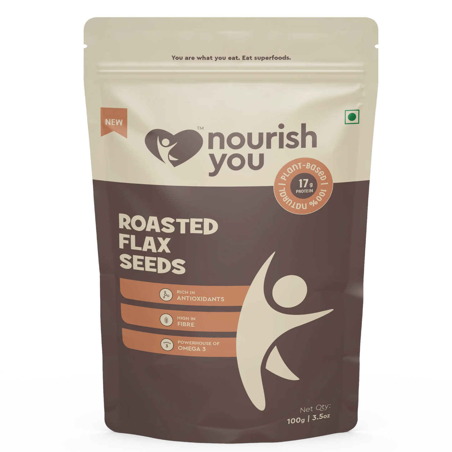 Nourish You - Roasted Flax Seeds 100g