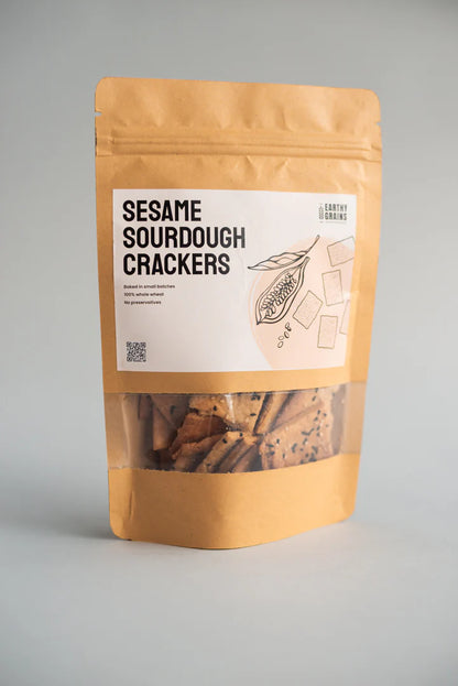 Earthy Grain - Sesame Sourdough Crackers