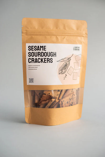 Earthy Grain - Sesame Sourdough Crackers