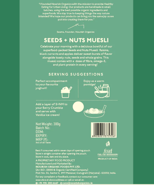 Seeds + Nuts Muesli