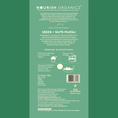 Nourish Organics - Seeds + Nuts Muesli