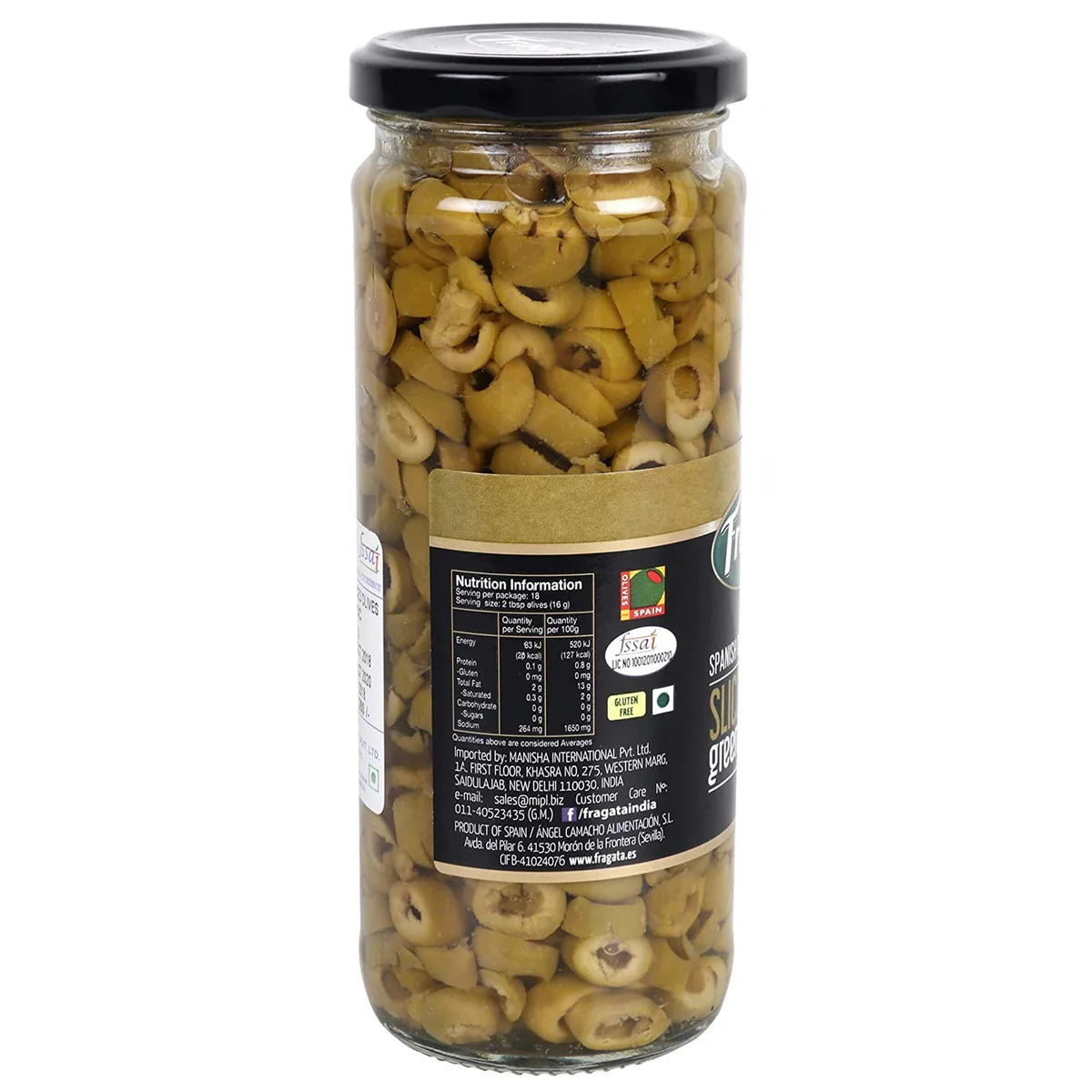 Fragata Sliced Green Olive 450g