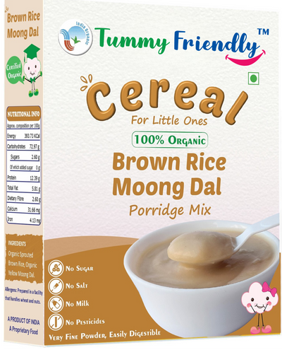 Tummy Friendly Brown Rice, Moong Dal Porridge Mix