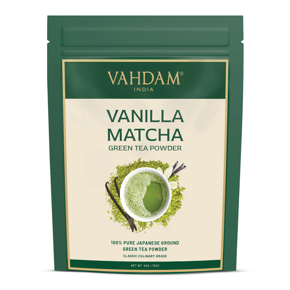 Vadham Authentic Matcha Green Tea with Vanilla