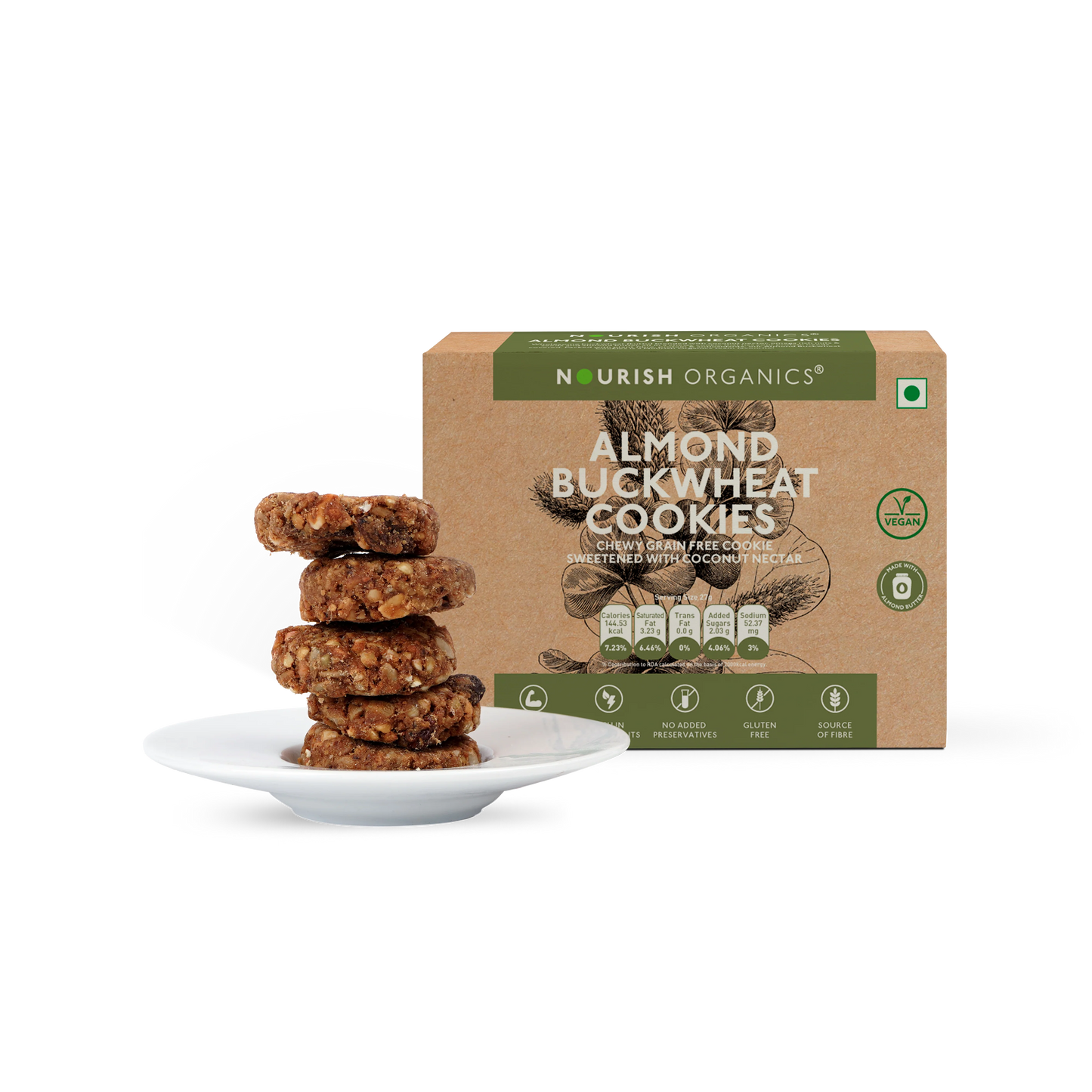 Nourish Organics - Almond Buckwheat Cookies