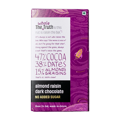The Whole Truth 47% Cocoa Almond Raisin Dark Chocolate